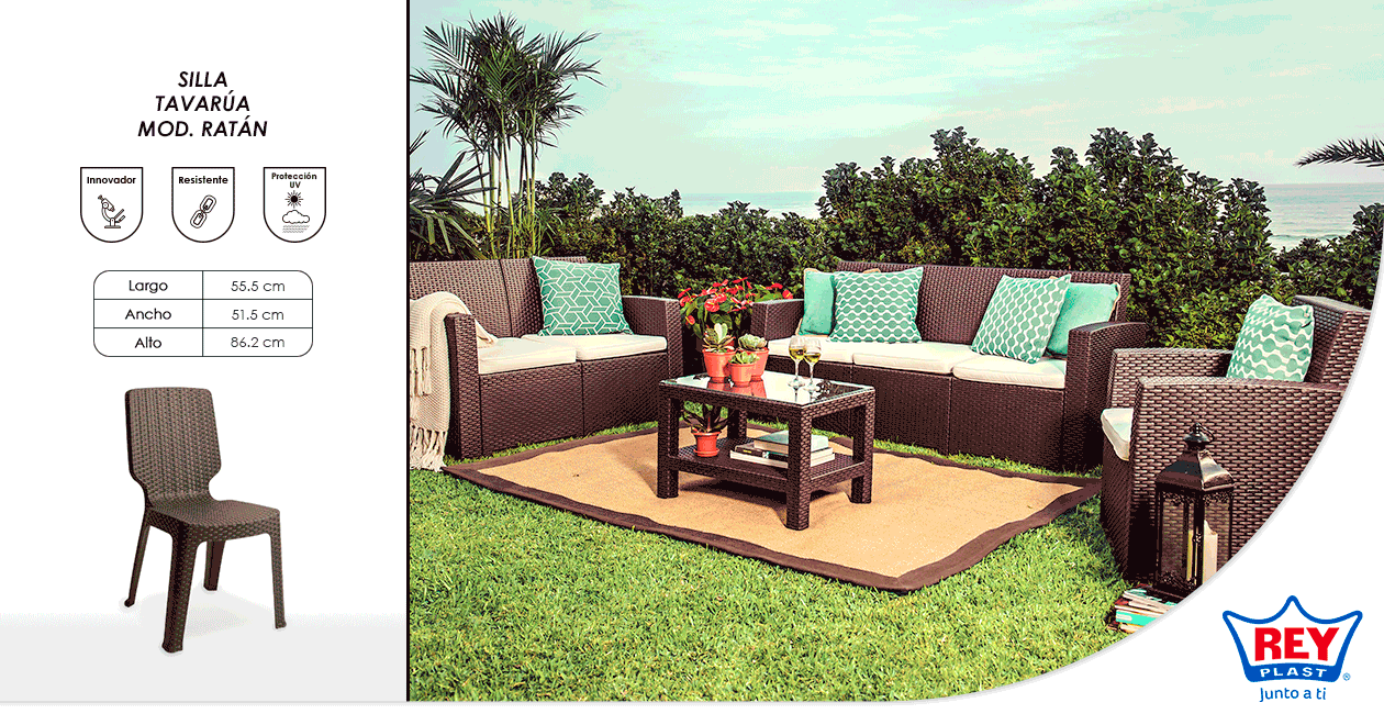 Muebles modelo ratán ¿Por qué son la mejor opción para decorar tu jardín?